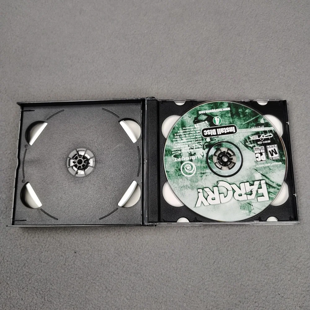 Far Cry 1 Ubisoft PC Game CD-ROM Set 5 Disc (2004) Vintage Gaming Mature Shooter